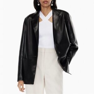 Aritzia Babaton Logan Vegan Leather Jacket